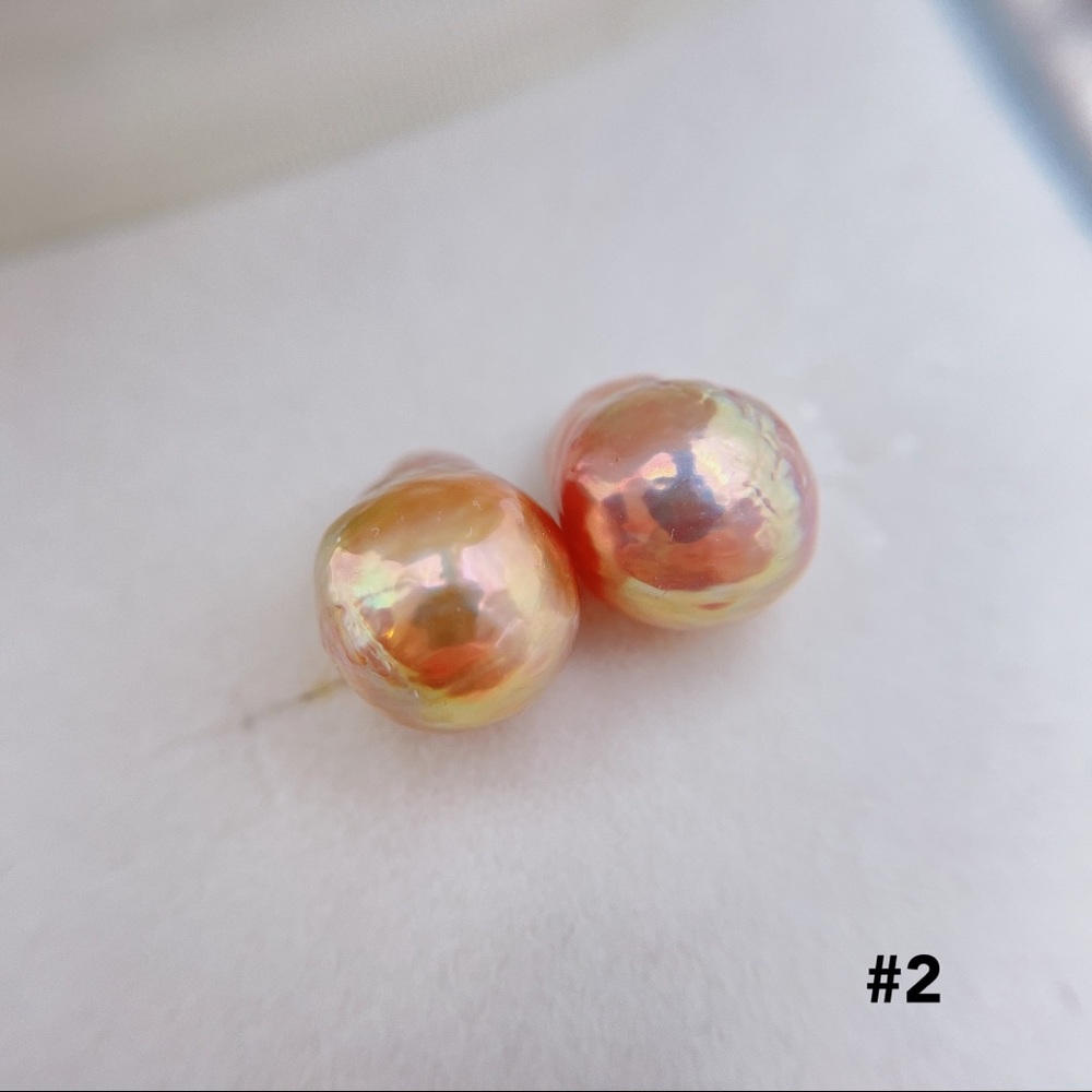 10-12mm Genuine Edison Pearl Studs